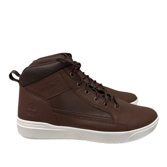 Timberland Men's Allston Brown Mid Full Grain Sneaker Boots - Size: 13 - Picture 3 of 9